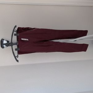 Bebe Red Leather leggings in size 6